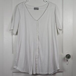 White Ribbed Top 18/20